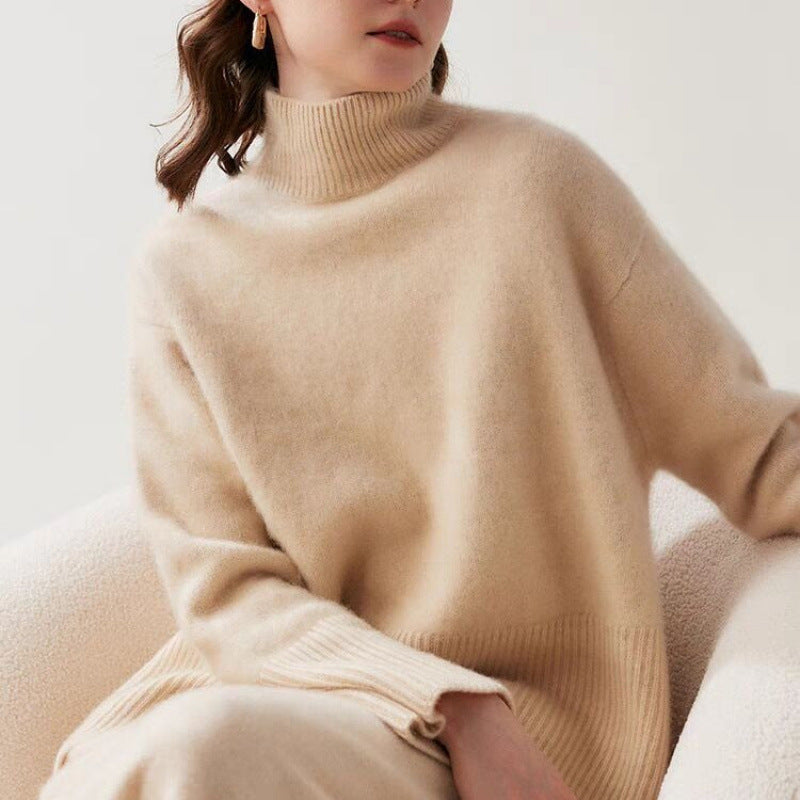 Women's Turtleneck Loose-fitting Sweater
