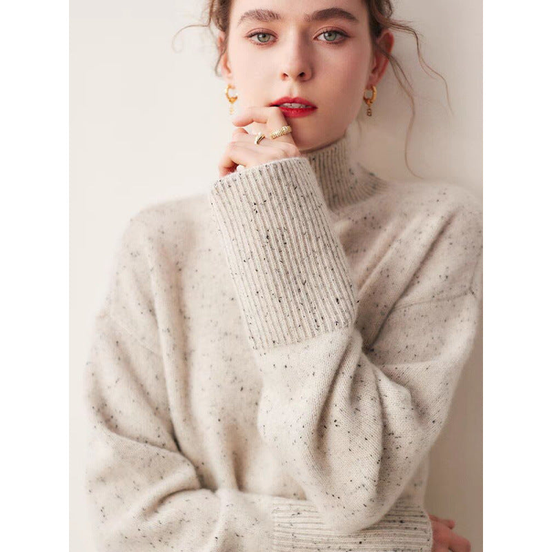 Women's Turtleneck Loose-fitting Sweater