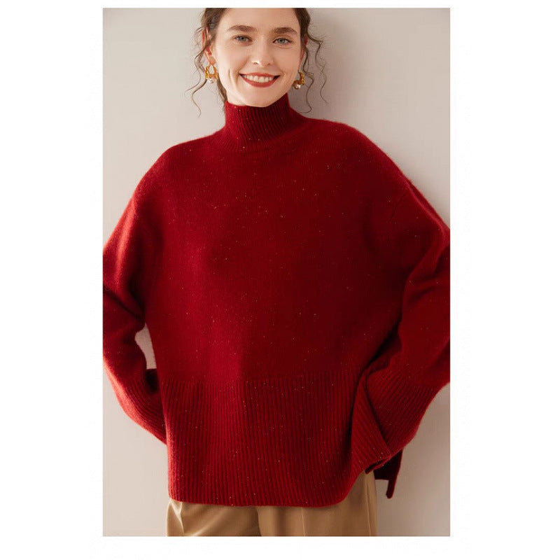 Women's Turtleneck Loose-fitting Sweater
