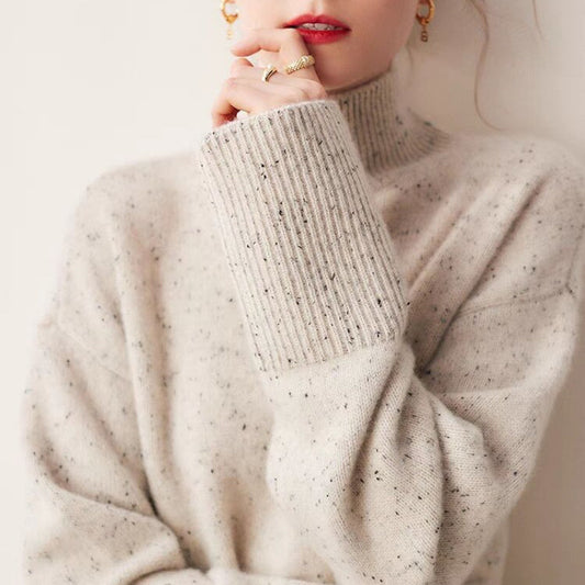 Women's Turtleneck Loose-fitting Sweater