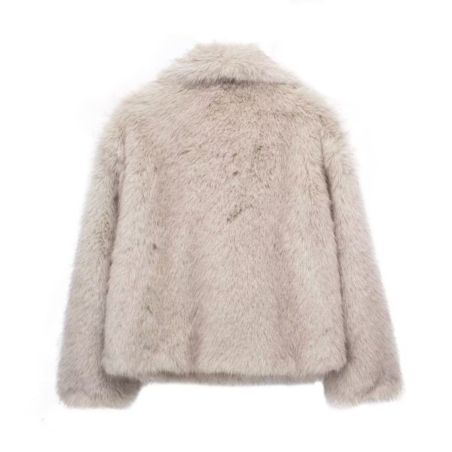 Women's Fluffy Lapel Jacket