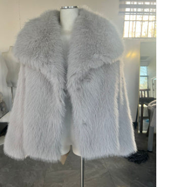 Women's Fluffy Lapel Jacket